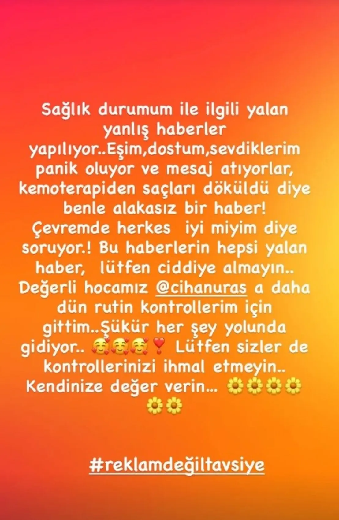 Hande Yener kemoterapi görüyor denmişti! Açıklama gecikmedi 2