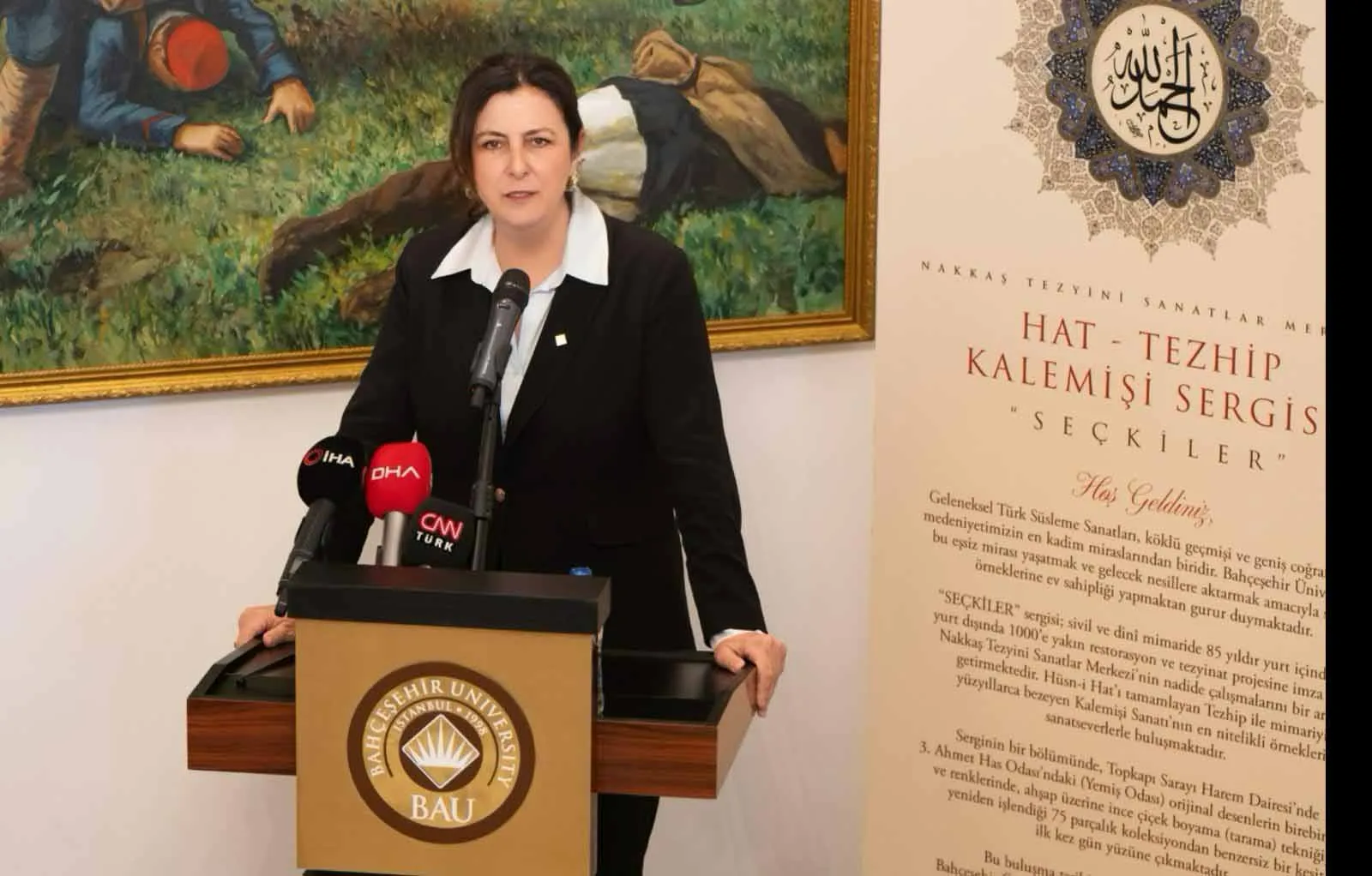 Tarihi yalıda geleneksel sanat esintisi
