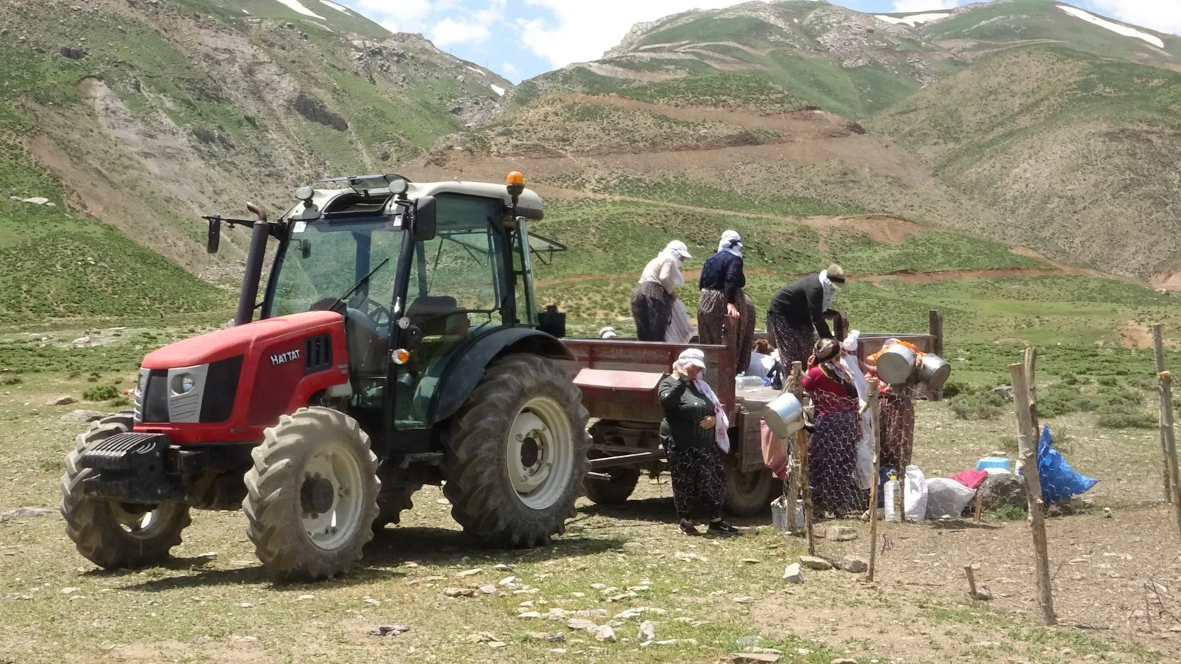 Yüksekova'da berivanlar gün ağarmadan yayla yoluna düşüyor