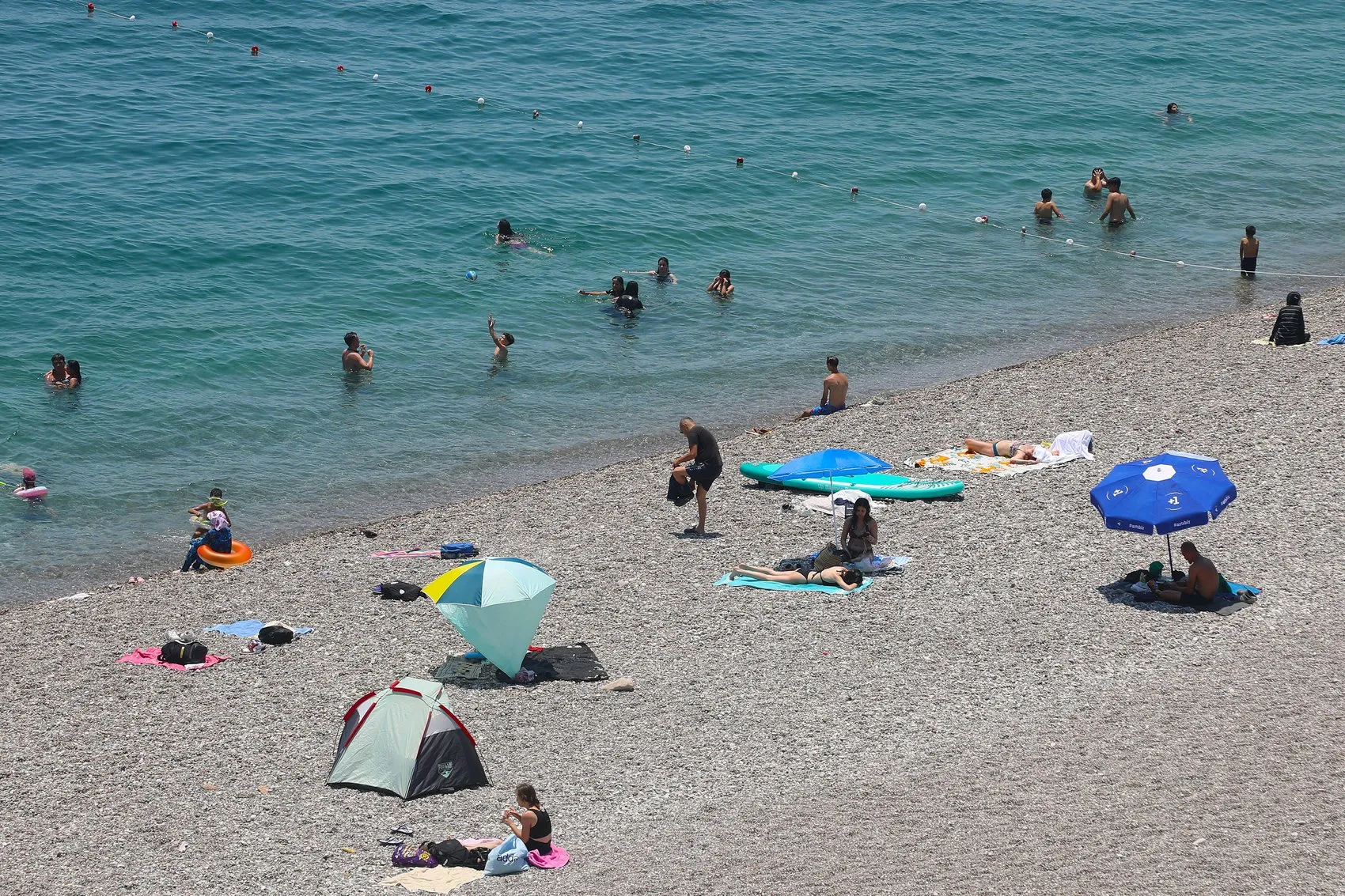 Antalya kavruluyor Hissedilen sıcaklık 47 dereceyi gördü