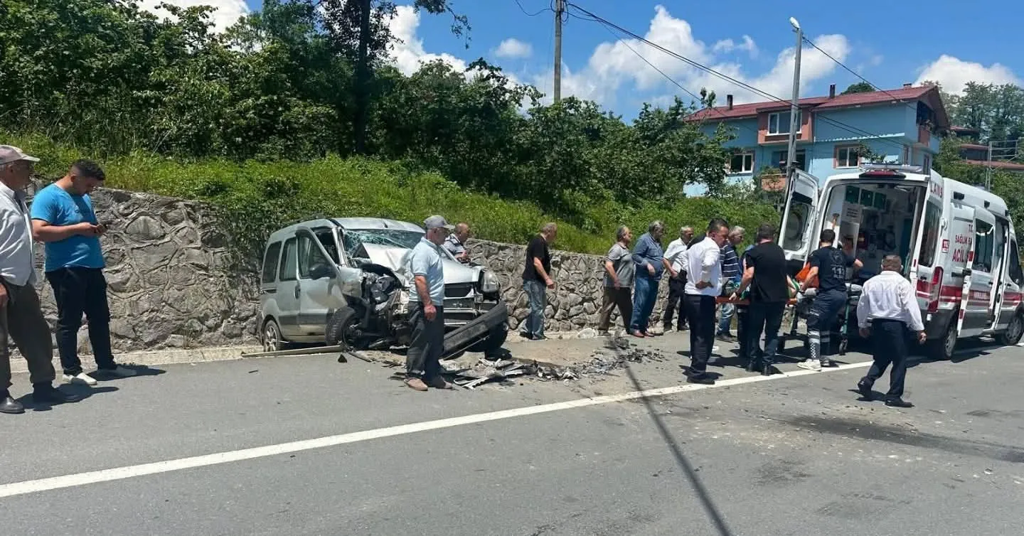 Ordu'da zincirleme kaza 7 kişi hastaneye kaldırıldı