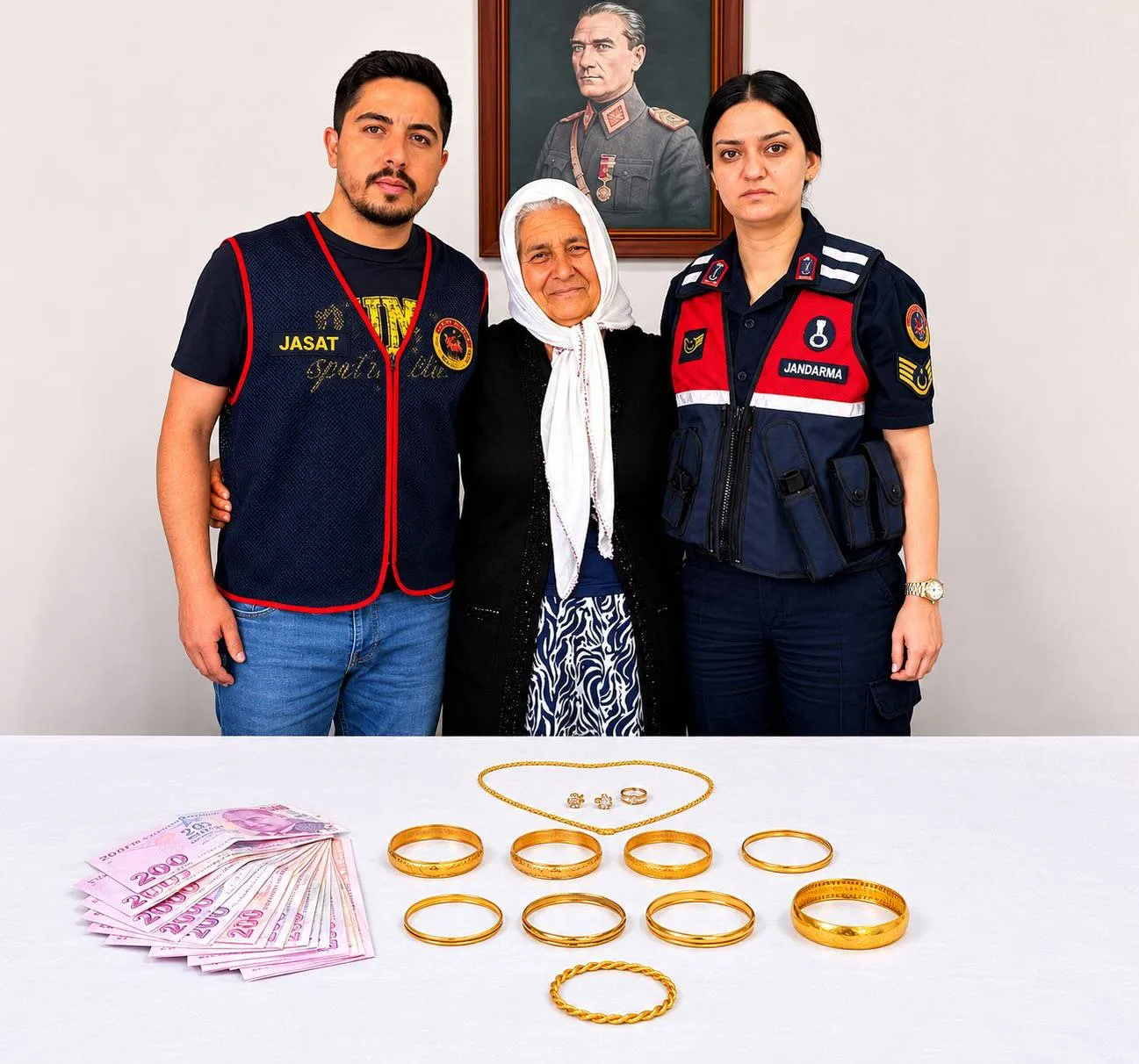 Ordu'da kendisini polis olarak tanıtan dolandırıcıyı jandarma yakaladı