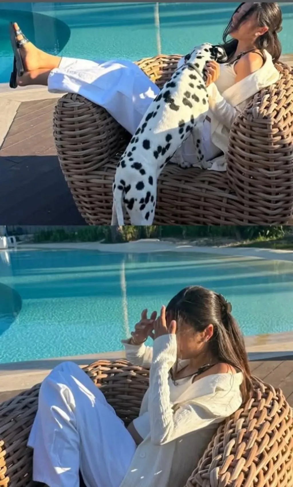 Berkay ın eşi Özlem Ada Şahin in tatil kareleri gündem oldu! Otel değil ev 6