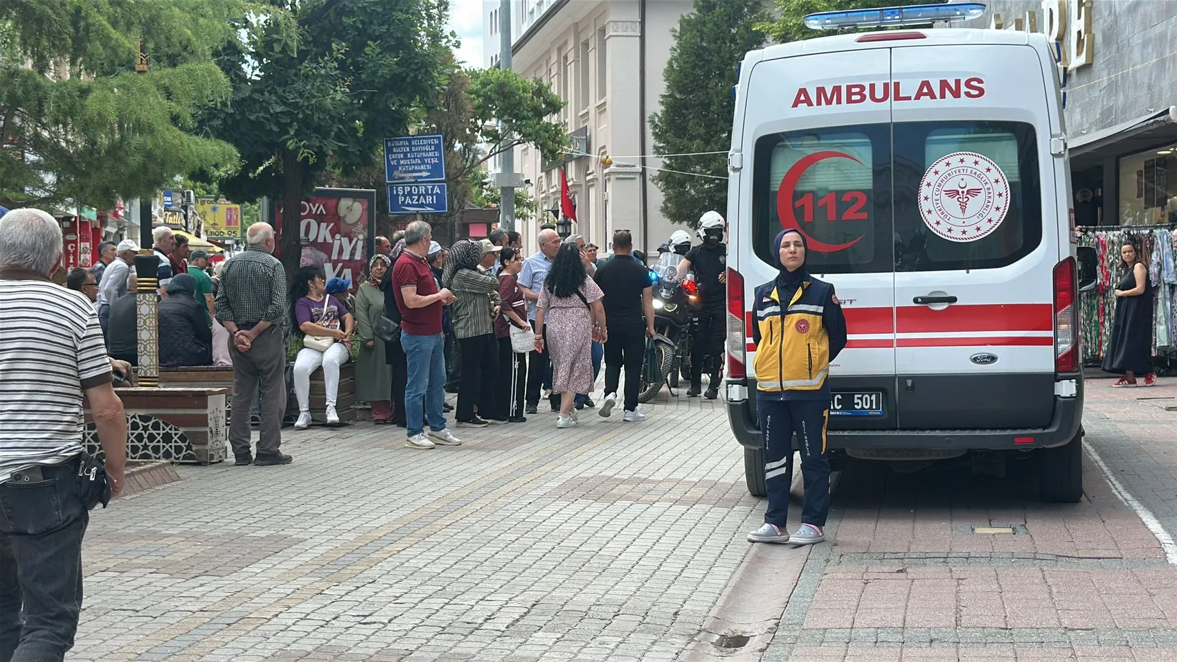 Kütahya'da sokak ortasında silahlı tartışma