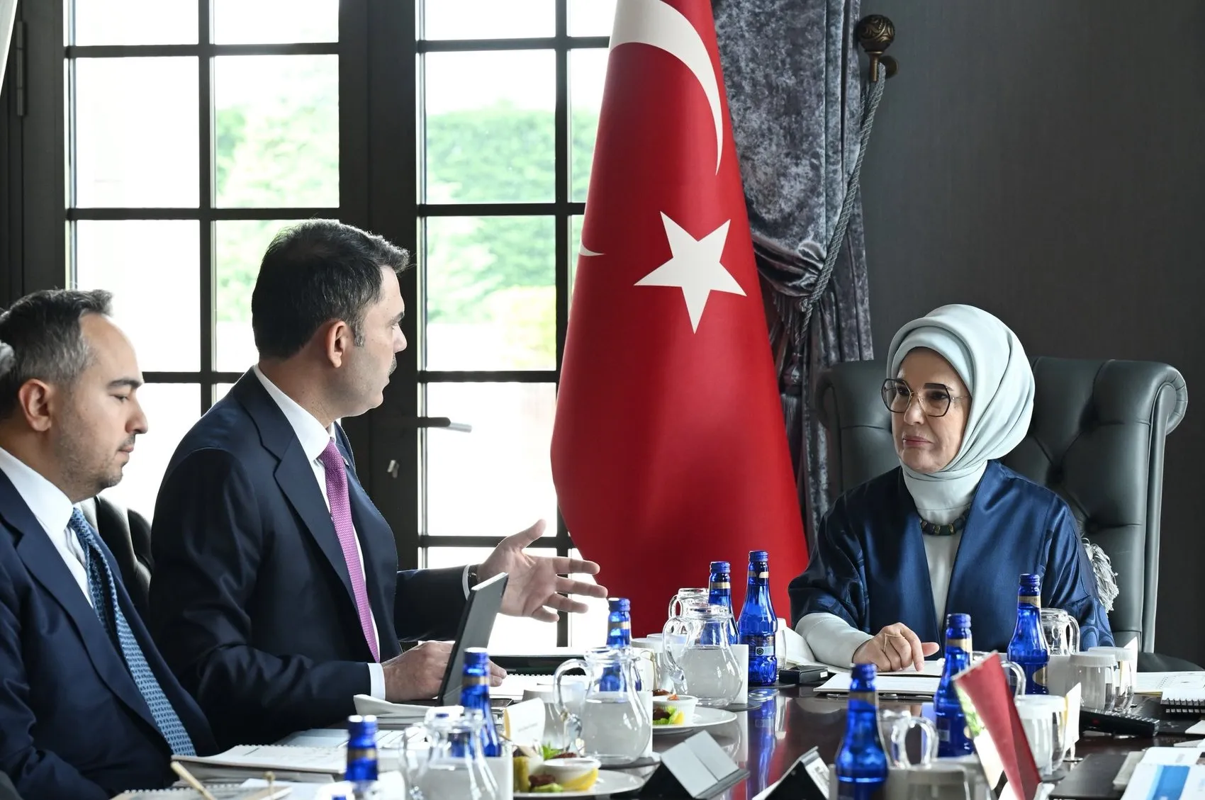 Emine Erdoğan ve Bakan Kurum çevre projelerini masaya yatırdı