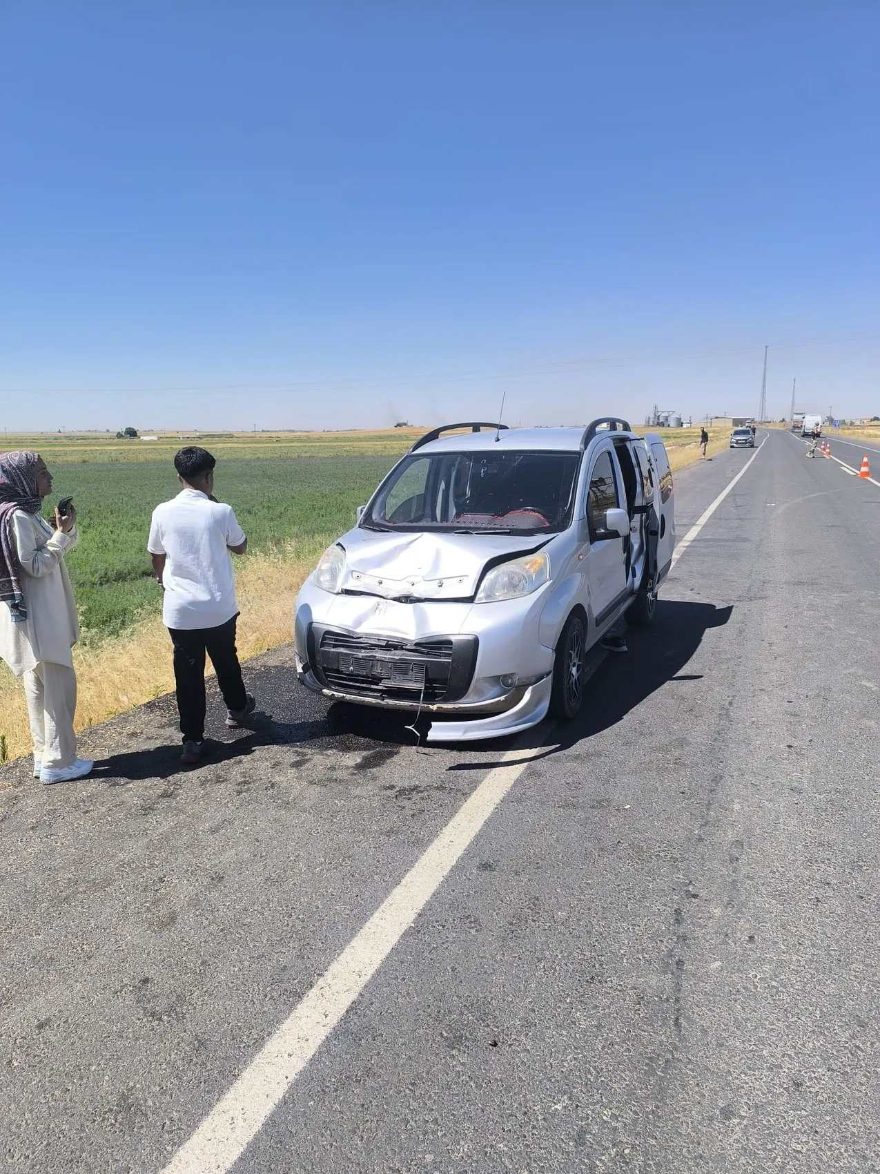 Mardin'de trafik kazası 1,5 yaşındaki bebek yaşam mücadelesi veriyor