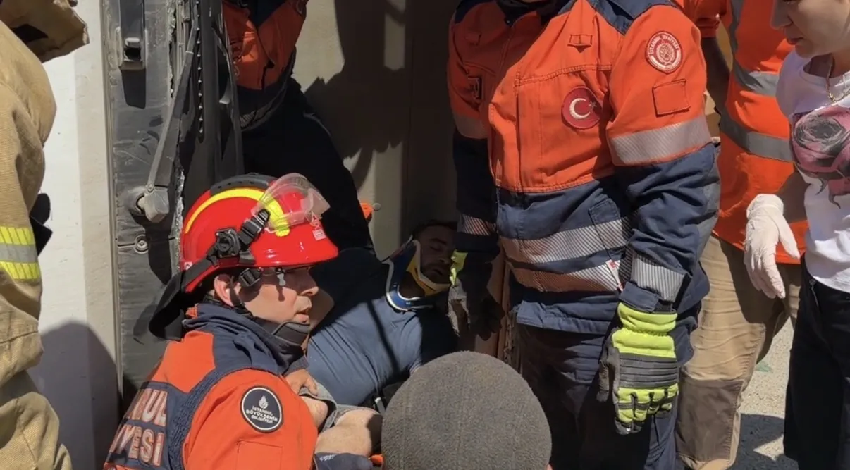Beykoz'da inşaat alanında kamyon faciası