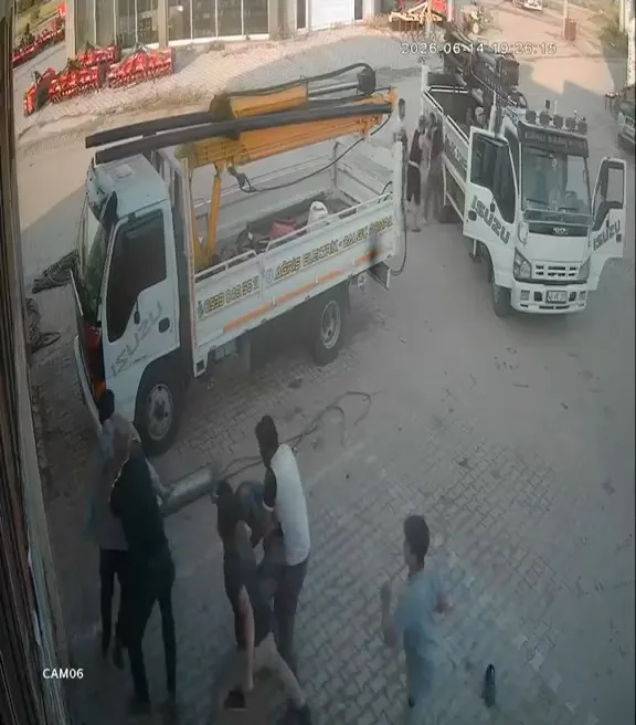 Konya'da sondaj kavgası kameralara yansıdı