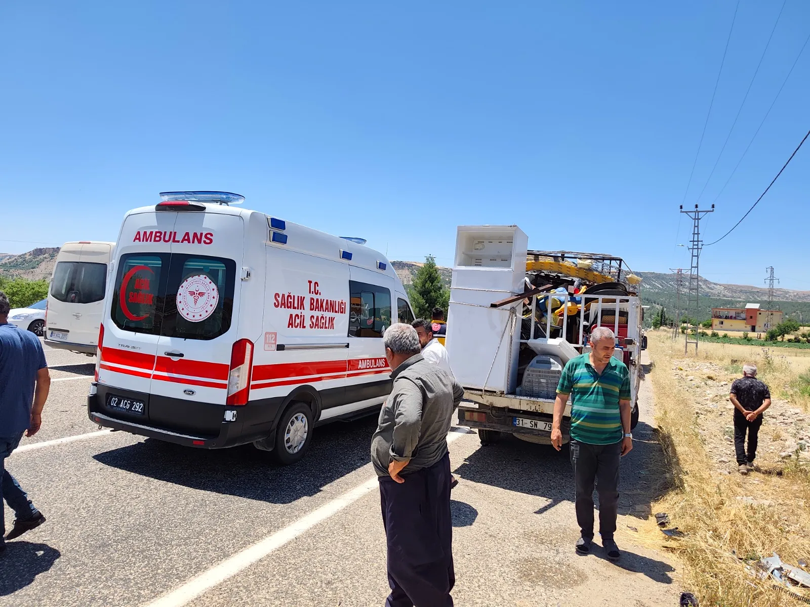 Adıyaman Besni yolunda acı kaza Bir can kaybı var