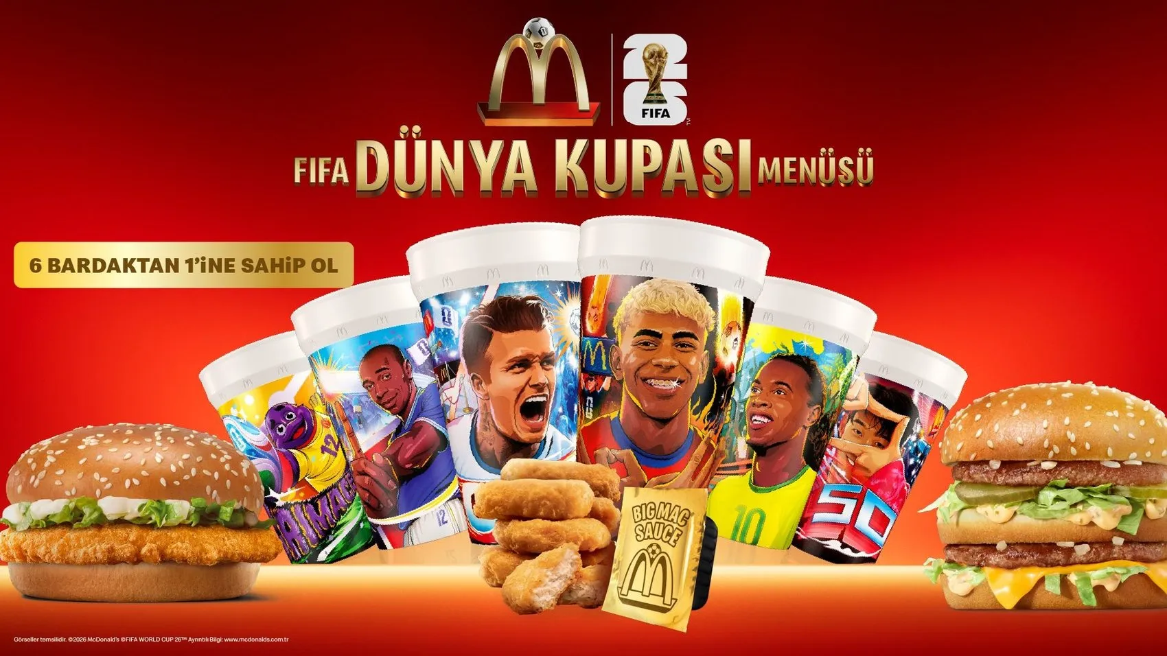 McDonald’s’tan Dünya Kupası heyecanını artıran özel koleksiyon ve menüler