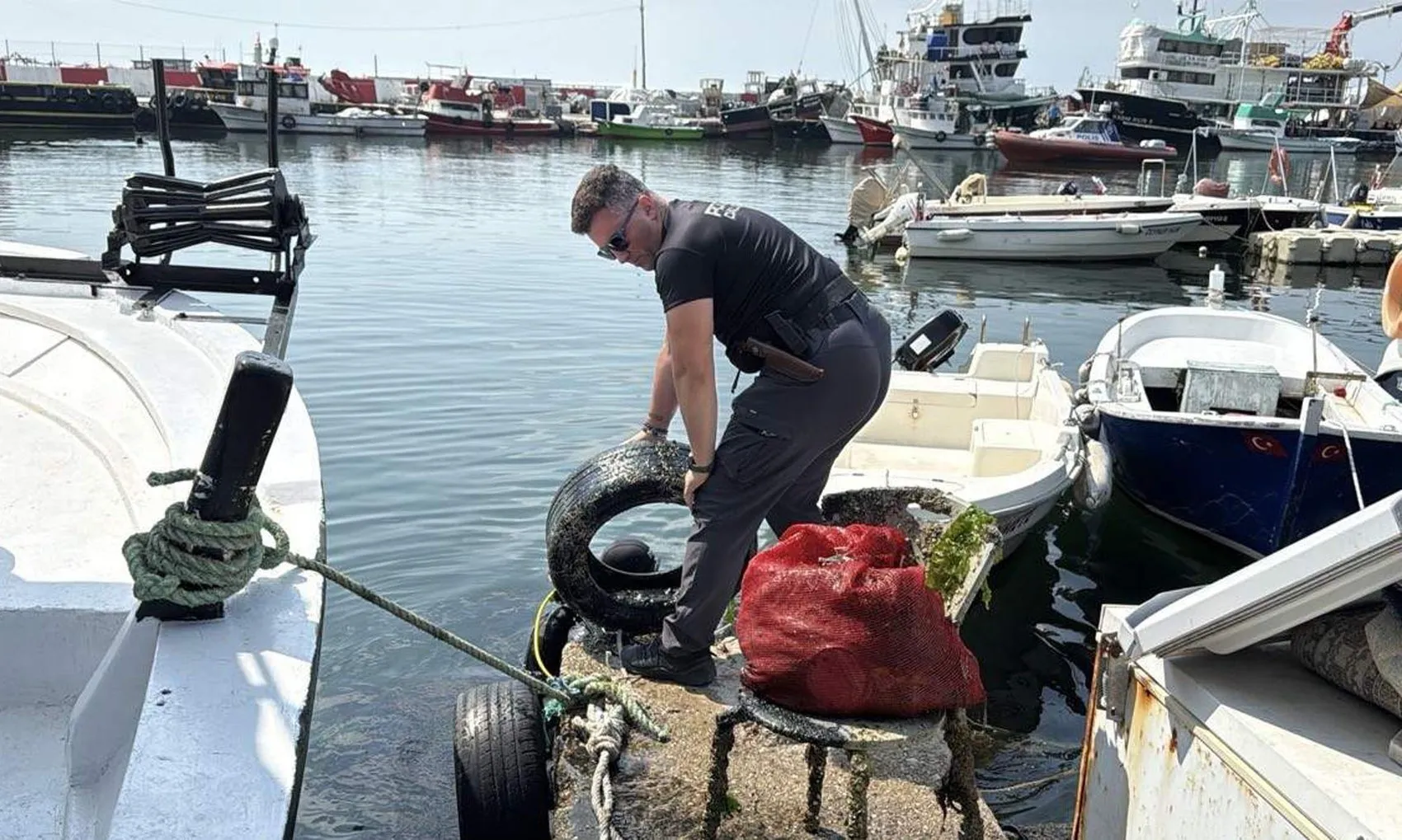 Tekirdağ'da deniz dibinden çıkanlar şaşkına çevirdi