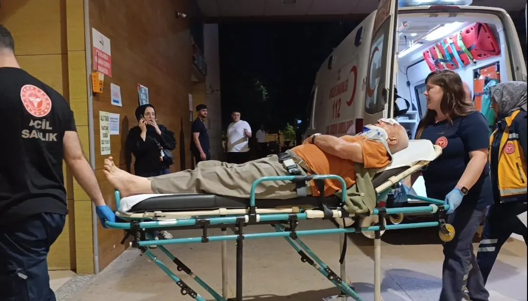 İnegöl'de erik toplarken ağaçtan düşen yaşlı adam yaralandı