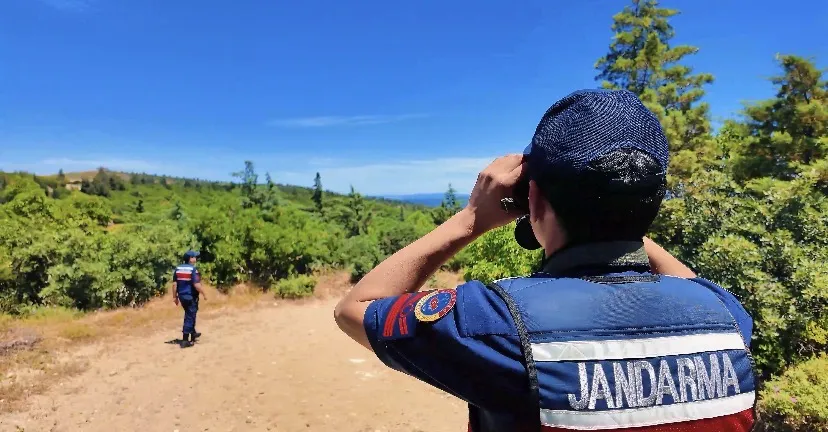 Çanakkale ormanlarında jandarma nöbeti başladı