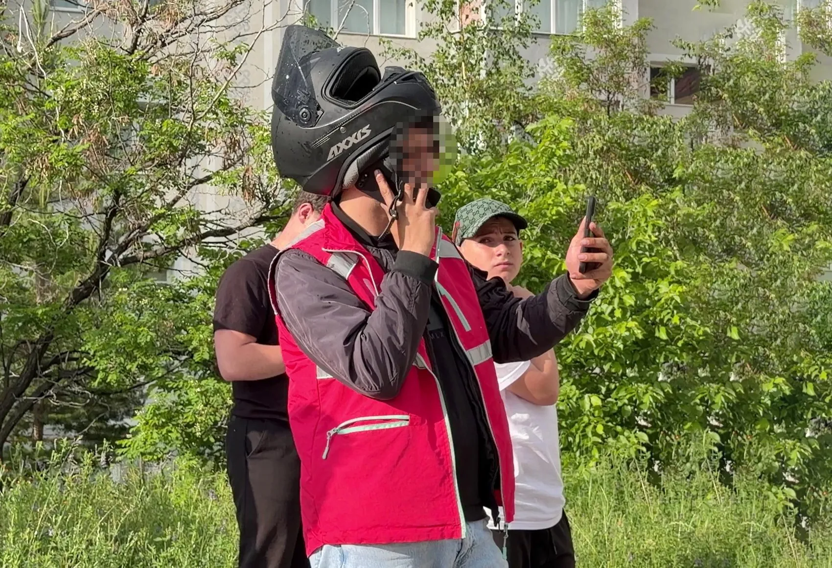 Tamirden çıkan motosiklet yolda alev topuna döndü