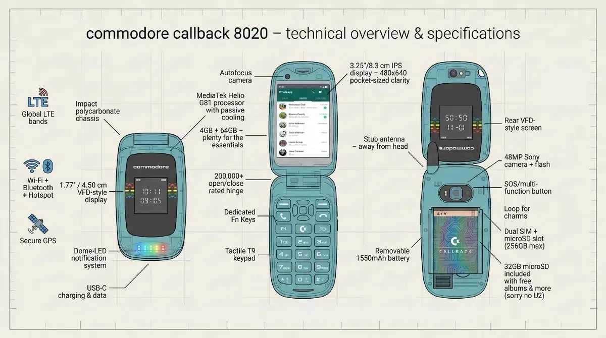 Commodore'dan dijital detoks telefonu: Callback 8020