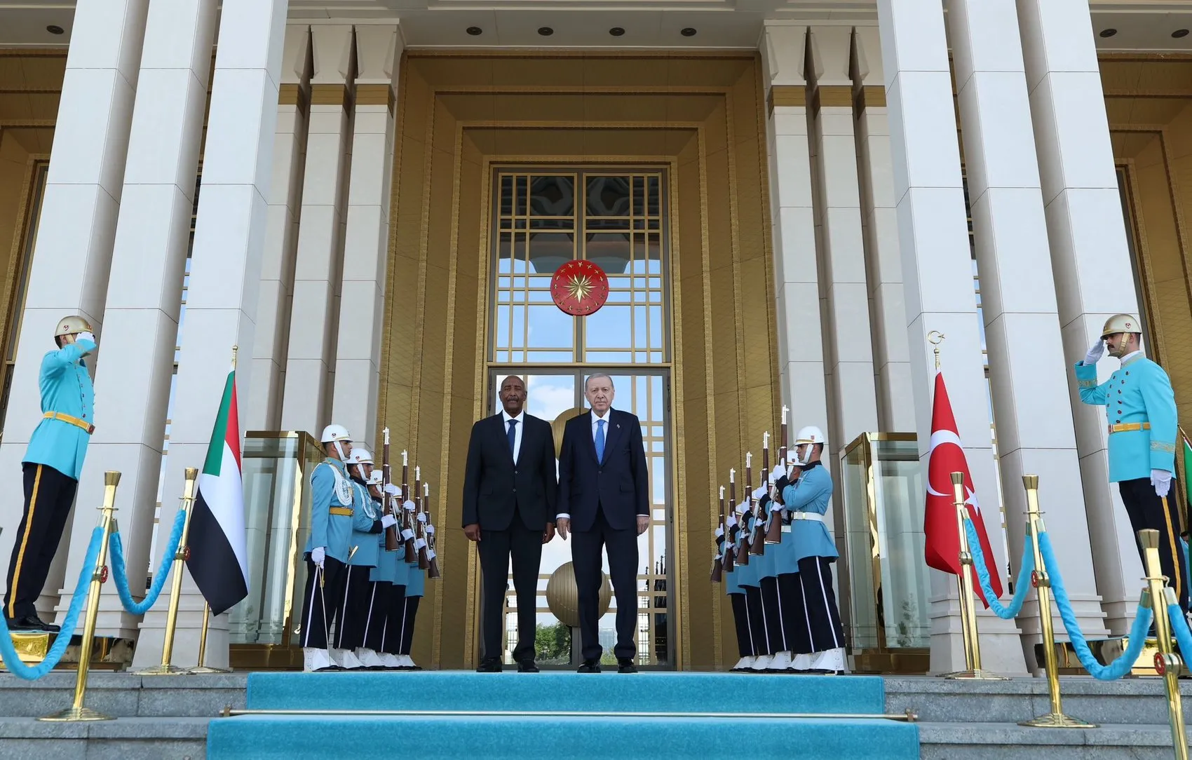 Erdoğan Sudan lideri Burhan'ı Ankara'da ağırladı