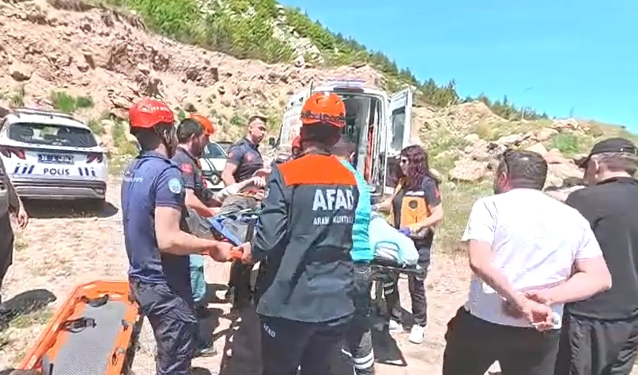 Kayseri Kırlangıç Vadisi'nde piknik yaparken kayalıklardan aşağı düştü