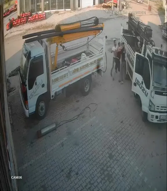 Konya'da sondaj kavgası kameralara yansıdı