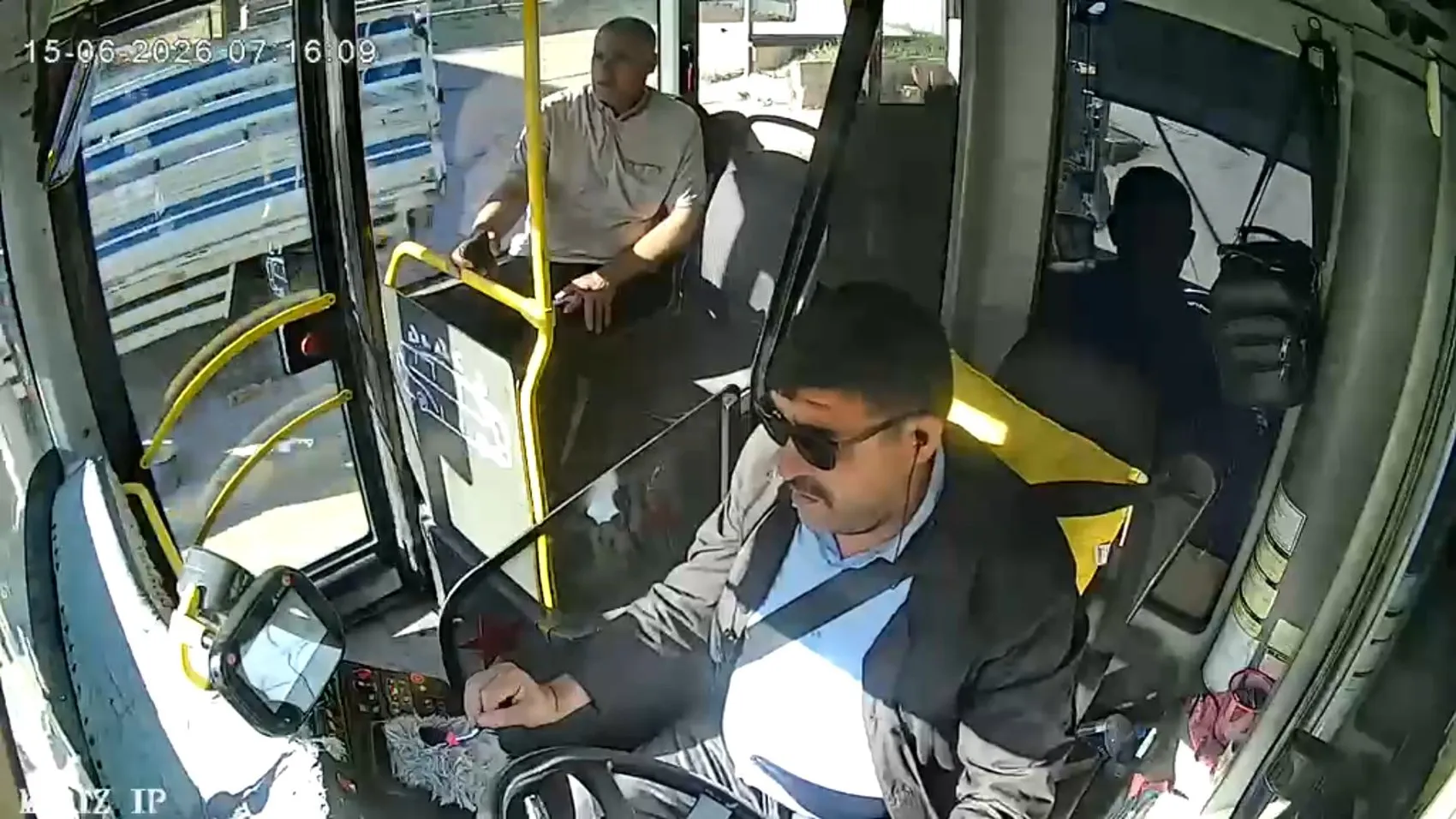 Malatya'da otobüs şoförü hayat kurtardı