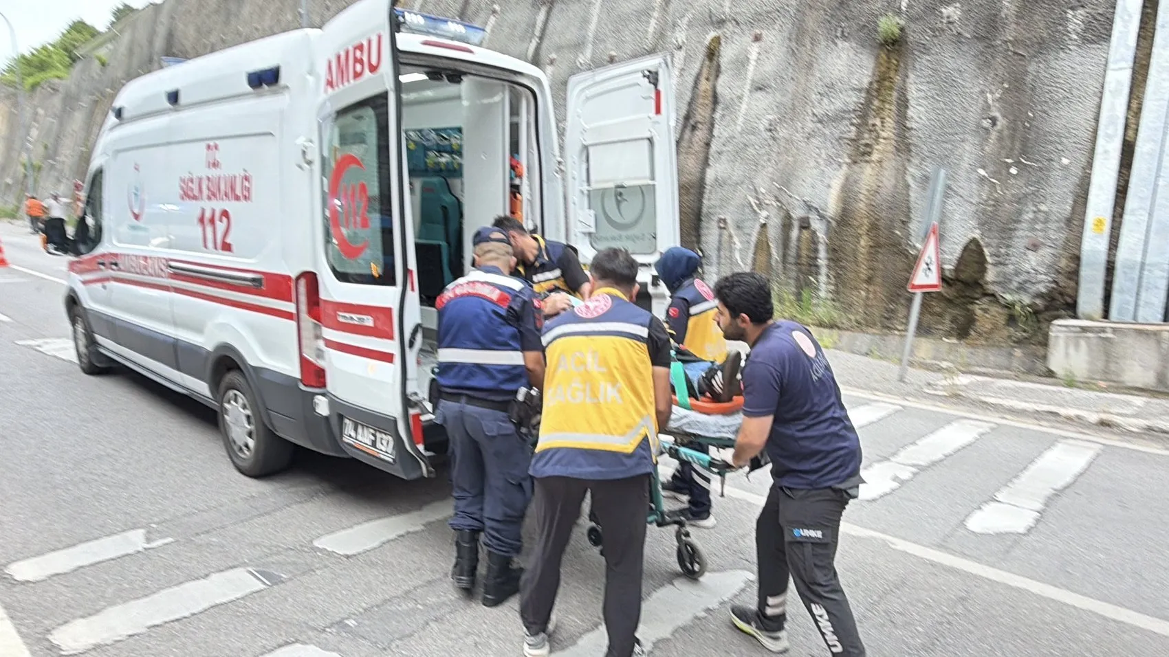 Amasra Tüneli'nde nefes kesen kaza tatbikatı