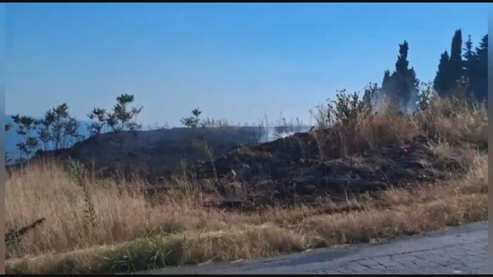 Silivri'de korkutan otluk yangını kontrol altına alındı