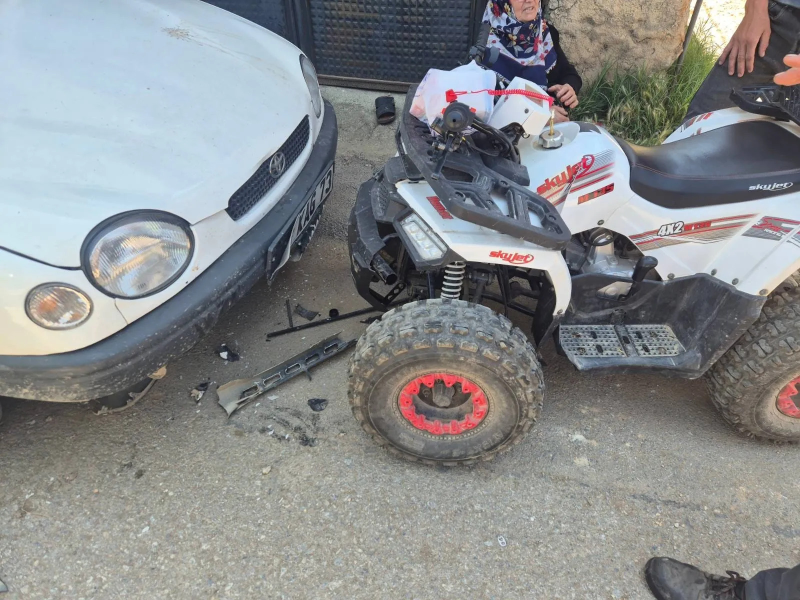 İnegöl’de ATV kazası 69 yaşındaki sürücü park halindeki araca çarptı