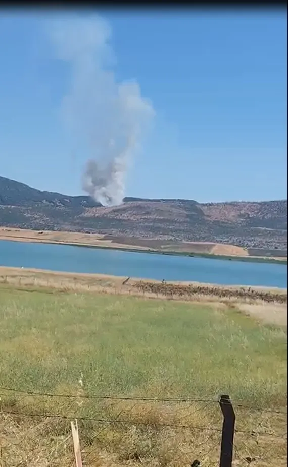 Silvan'da orman yangını ekipleri harekete geçirdi