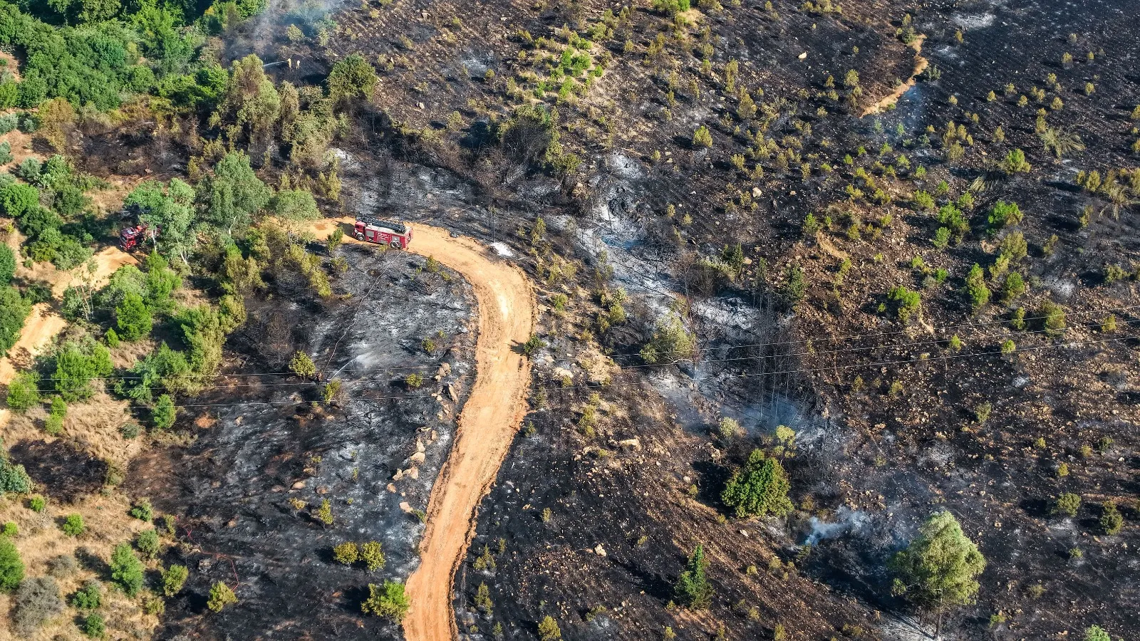 Antalya Aksu’da yangın paniği