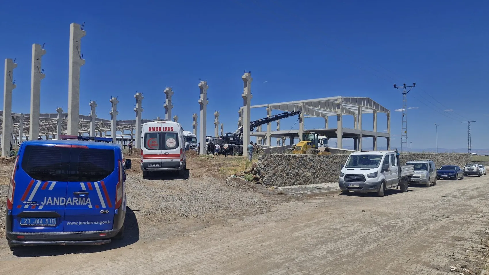 Diyarbakır'da inşaat faciası Bir işçi hayatını kaybetti