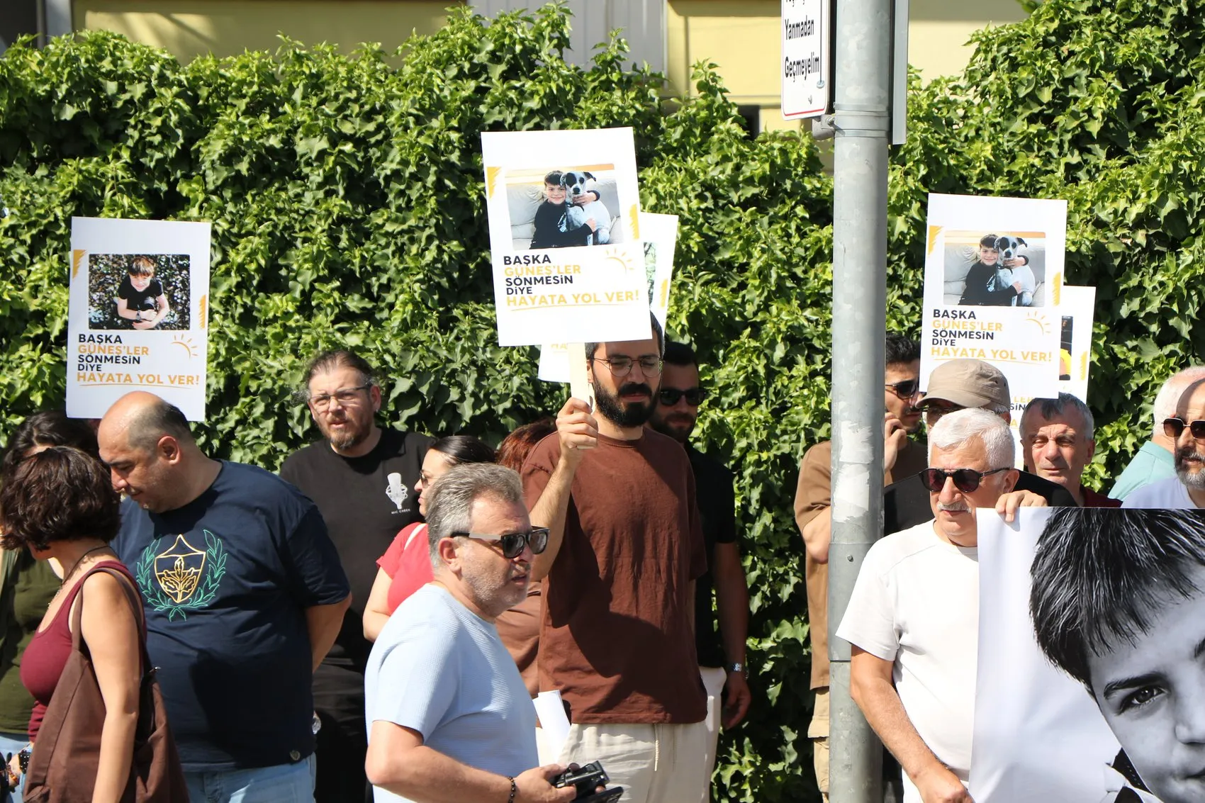 Samsun'da bir çocuğun hayatını kaybettiği kavşakta eylem