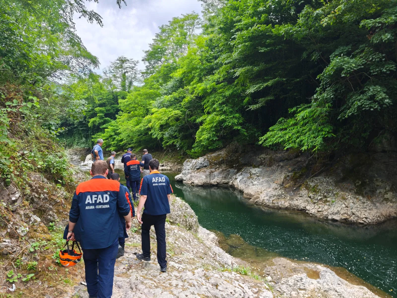 Ordu'da ırmak kenarında korkunç kaza