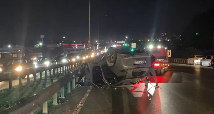 Arnavutköy'de gece yarısı zincirleme kaza