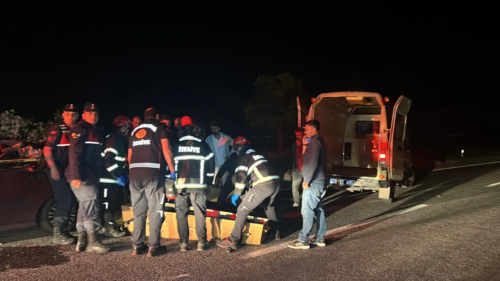 Nevşehir yolunda gece saatlerinde feci kaza