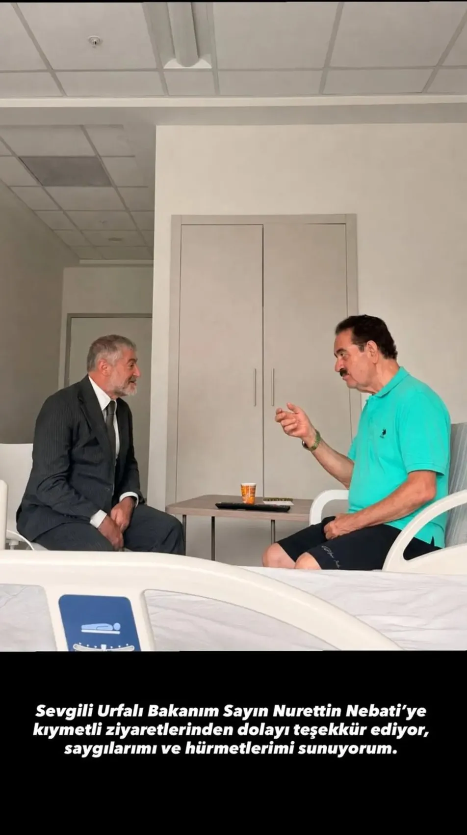 Yeniden hastaneye yatmıştı! İbrahim Tatlıses i AK Partili vekil ziyaret etti: Son hali ortaya çıktı 3