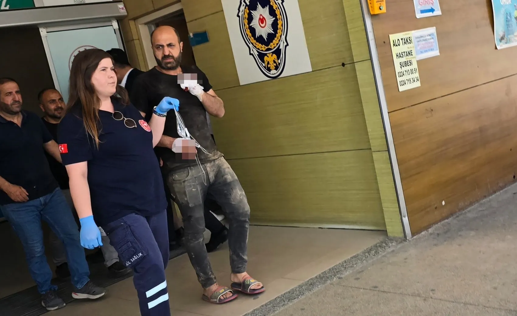 İnegöl'de mobilya atölyesinde talihsiz kaza