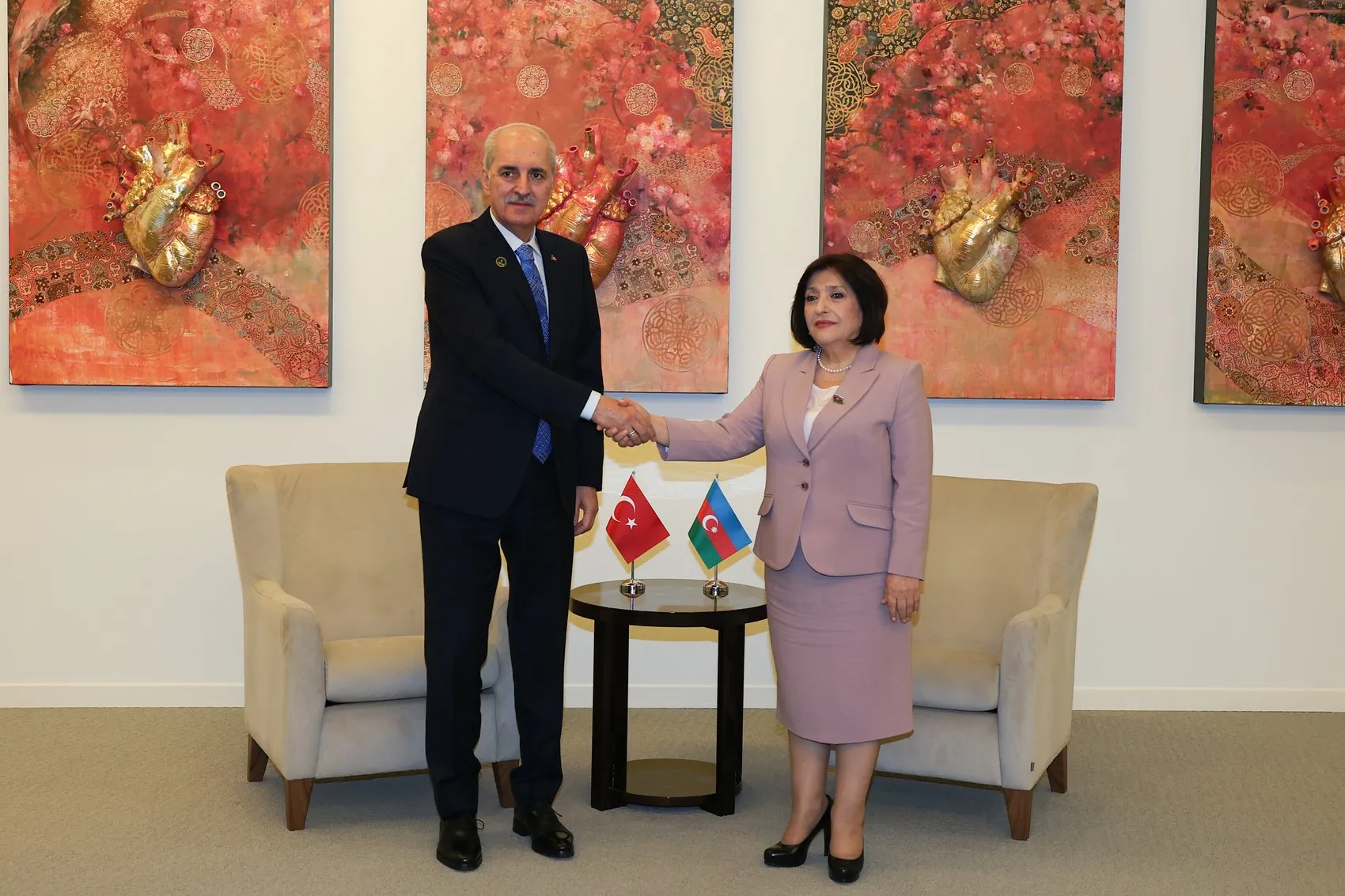 Kurtulmuş ve Gafarova Bakü’de masaya oturdu