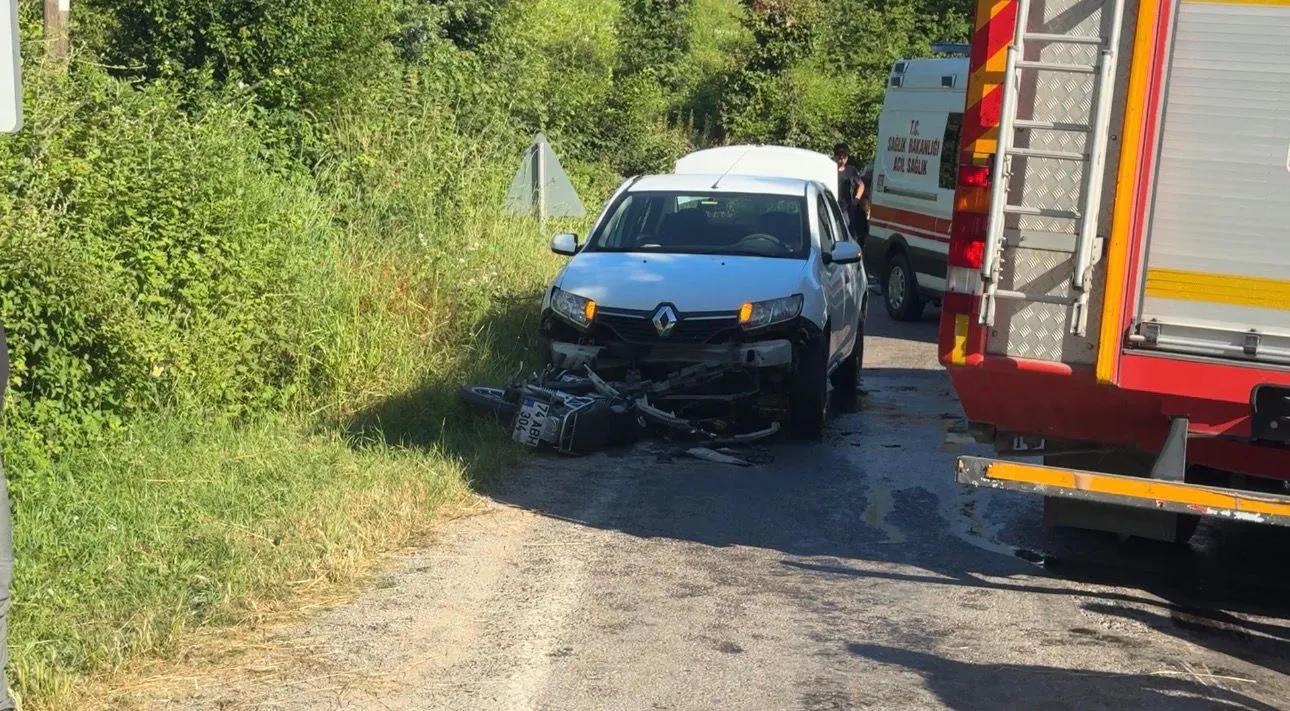 Bartın'da motosiklet kazası 19 yaşındaki genç hayatını kaybetti