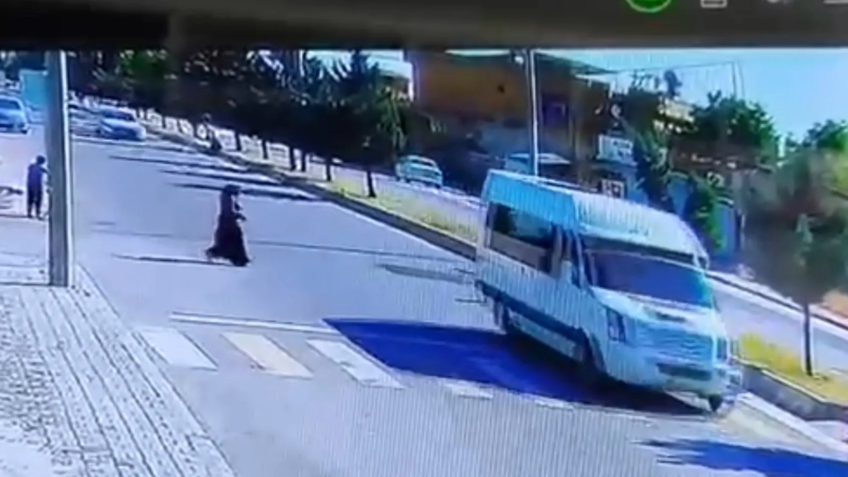 Ceylanpınar'da korkutan kaza güvenlik kamerasına yansıdı