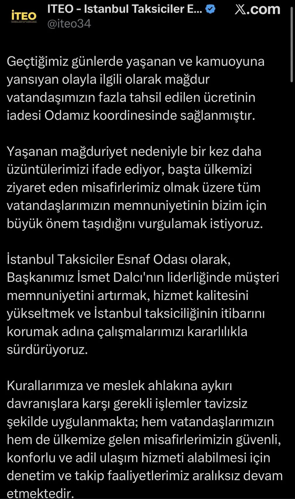 Taksicinin fazla ücret aldığı ABD'li yayıncıya parasını geri verdiler