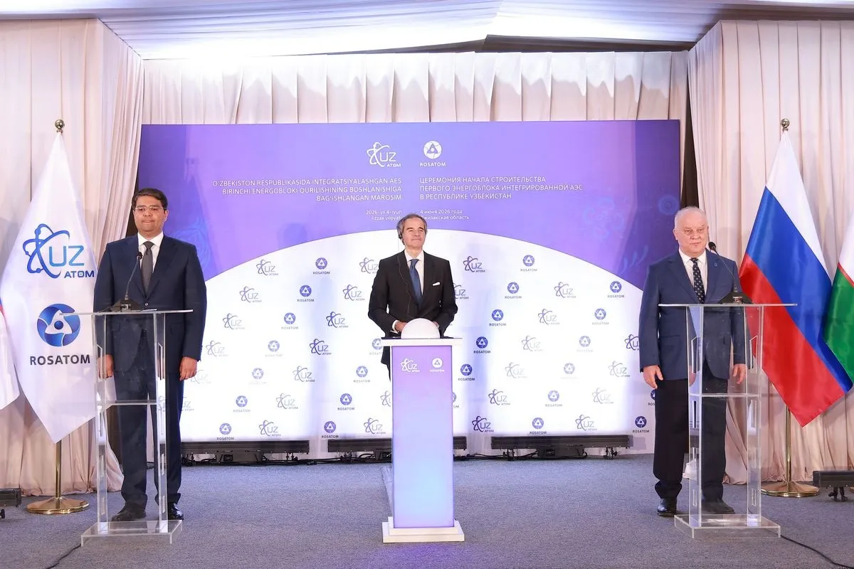 Özbekistan nükleer santral kurmak için ilk betonu döktü