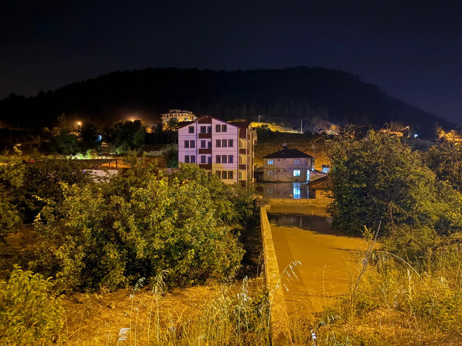 Sakarya Taraklı'da sağanak seli tarım arazilerini ve evleri vurdu