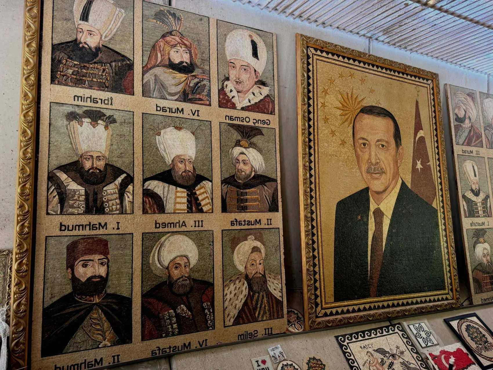 Reyhanlılı kadınlar Erdoğan’ın portresini 100 bin taşla işledi