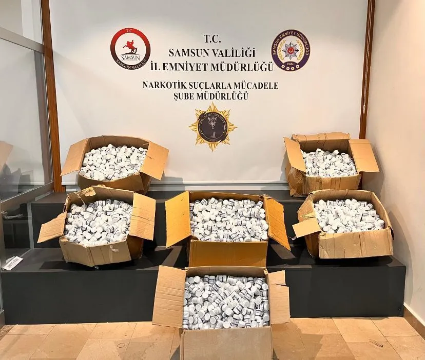 Samsun polisinde büyük narkotik operasyonu