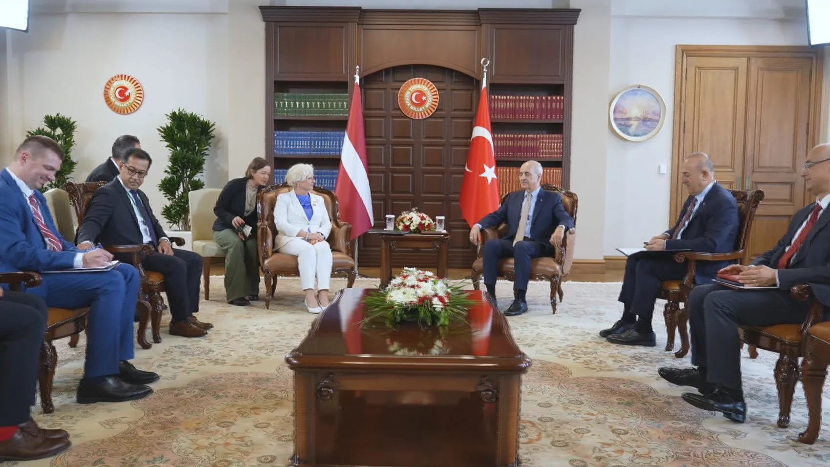 Kurtulmuş ve Mierina İstanbul’da NATO gündemini masaya yatırdı