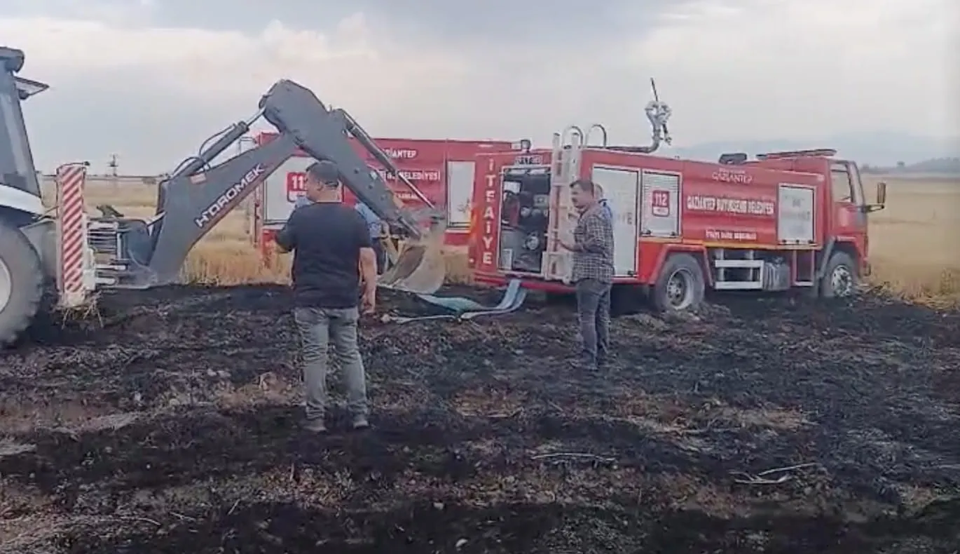 İslahiye’de hasat öncesi büyük talihsizlik