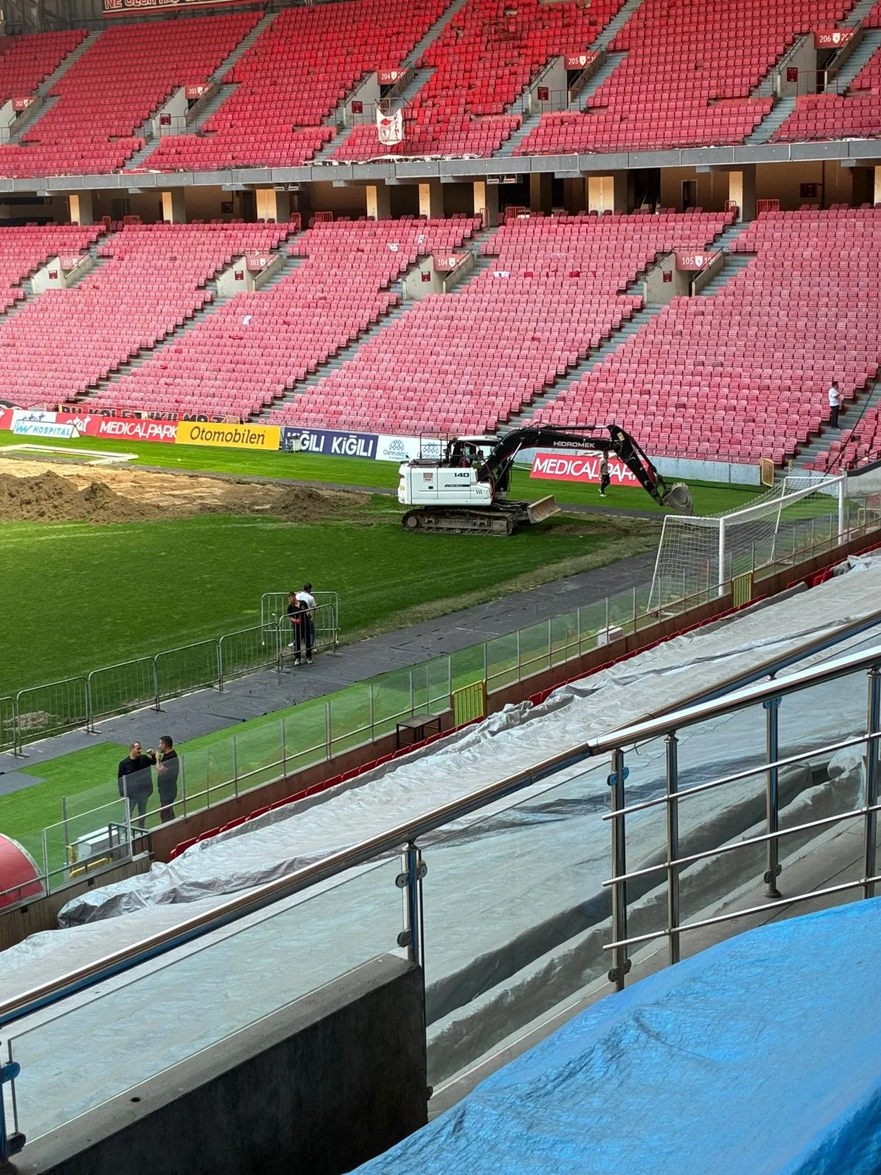 Samsun 19 Mayıs Stadyumu hibrit çime kavuşuyor