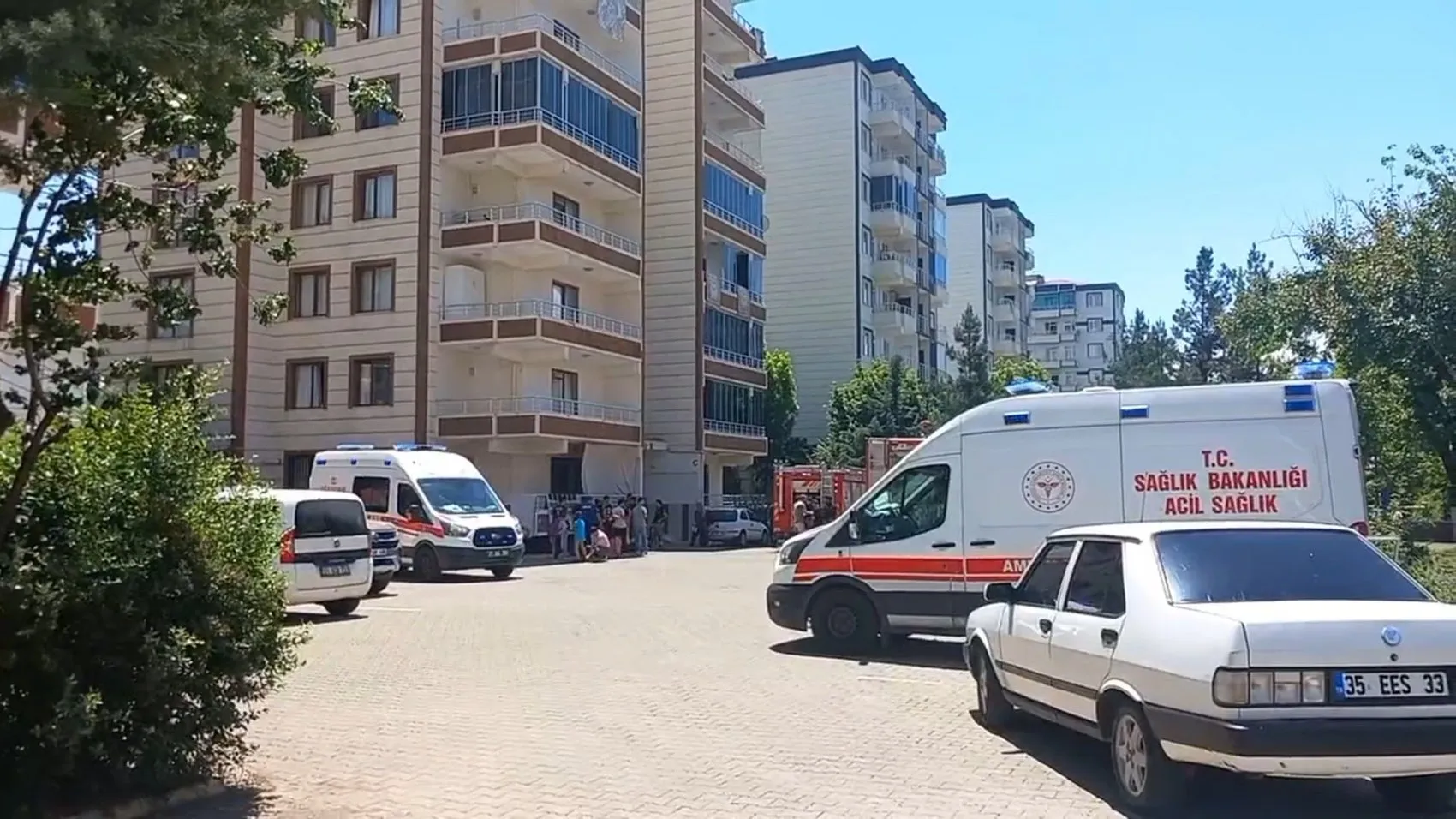 Diyarbakır Bağlar'da bir evde yangın paniği yaşandı