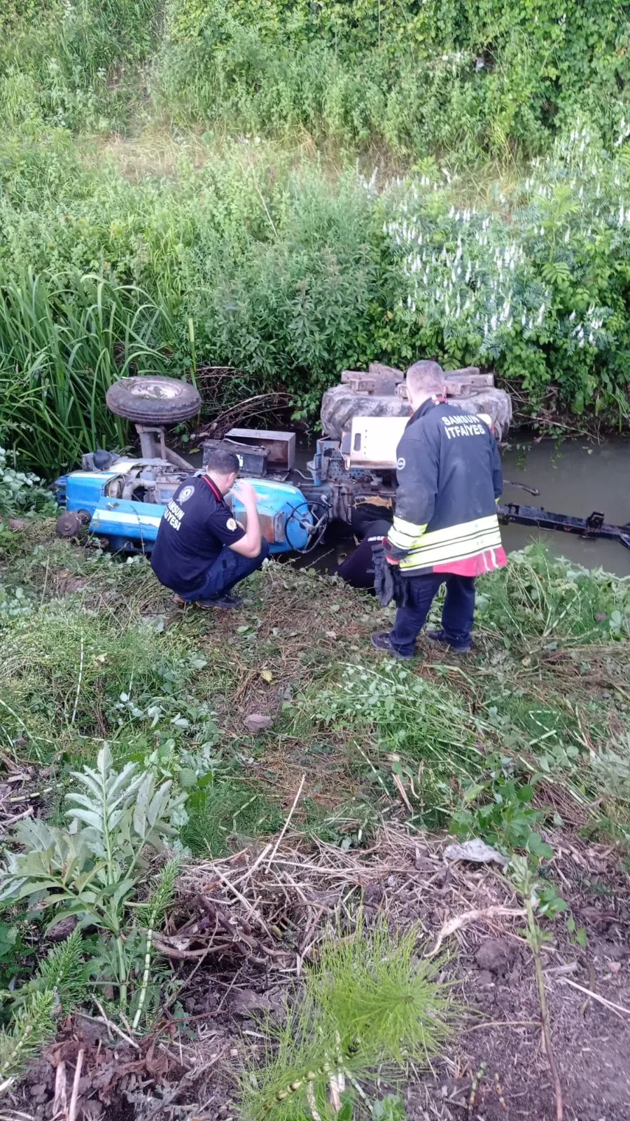 Samsun Bafra'da traktör kazası 23 yaşındaki sürücü hayatını kaybetti