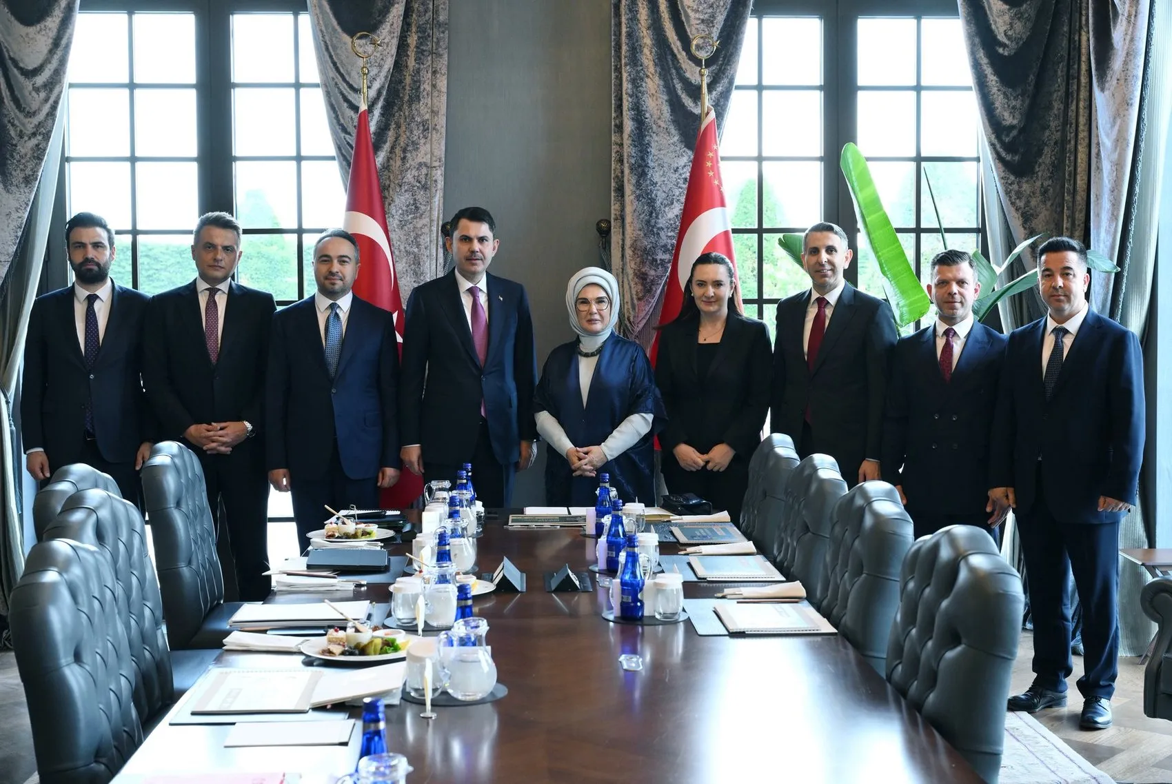 Emine Erdoğan ve Bakan Kurum çevre projelerini masaya yatırdı