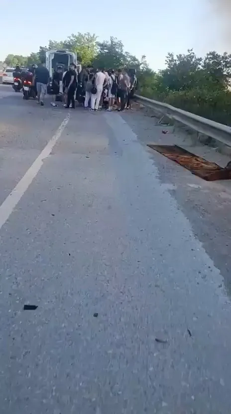Şile Yolu üzerinde motosiklet kazası Sürücü ağır yaralandı